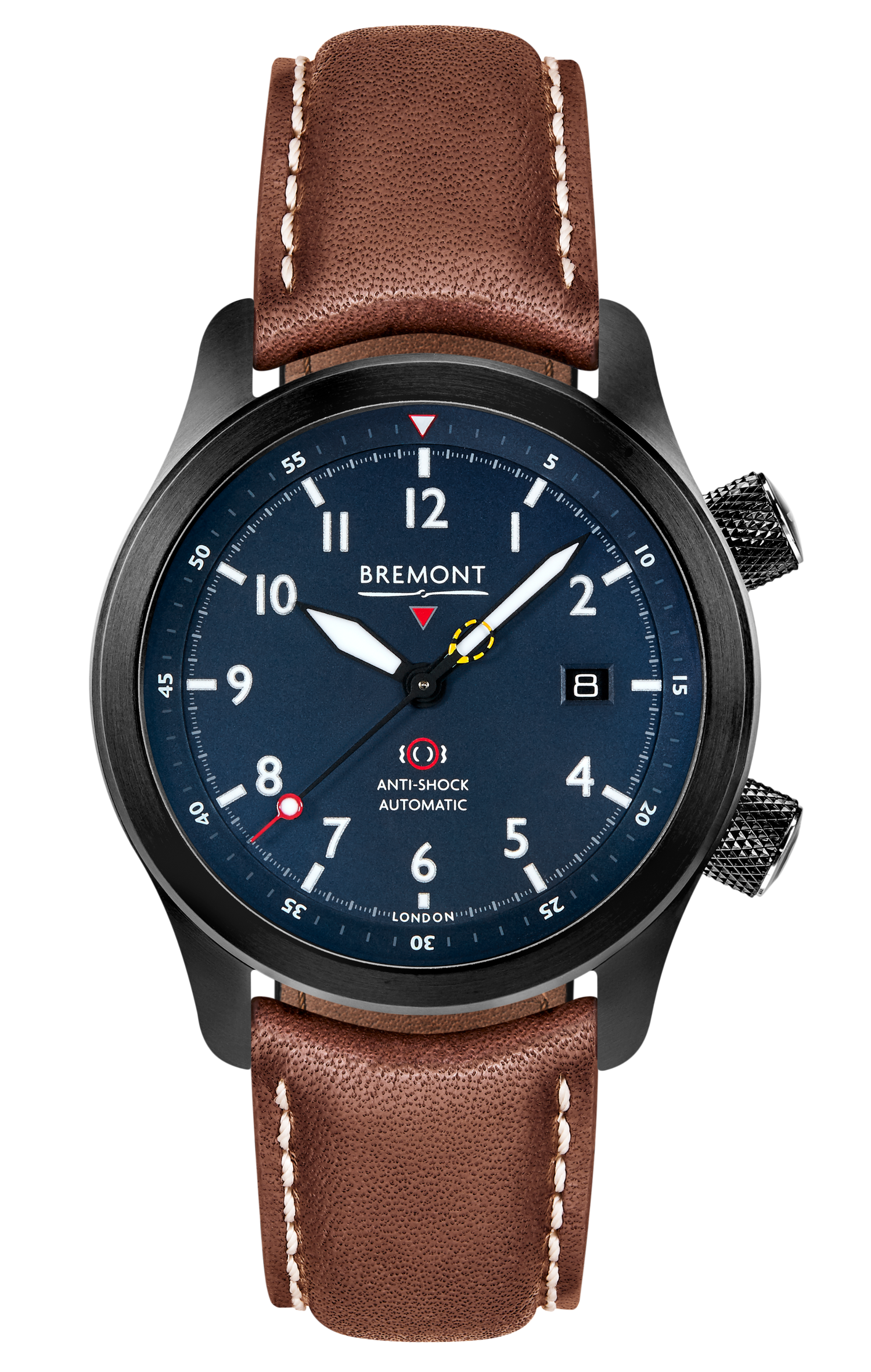 Bremont Watch Company Configurator MBII Custom DLC, Blue Dial with Dark Blue Barrel & Open Case Back