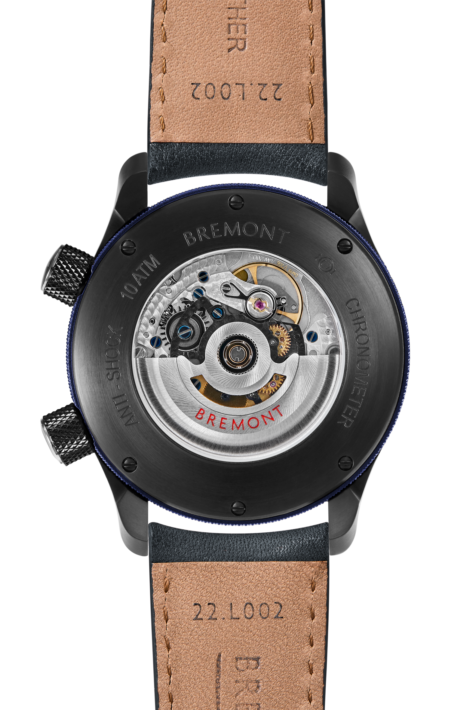 Bremont Watch Company Configurator MBII Custom DLC, Blue Dial with Dark Blue Barrel & Open Case Back