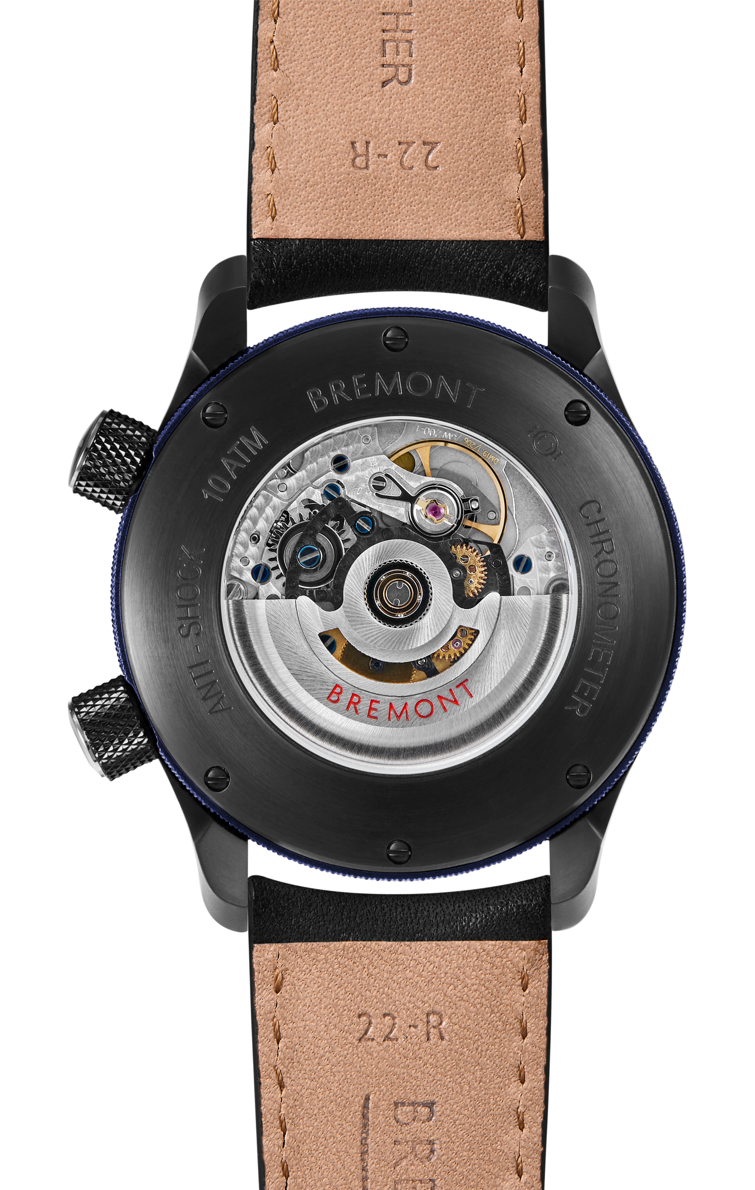 Bremont Watch Company Configurator MBII Custom DLC, Blue Dial with Dark Blue Barrel & Open Case Back