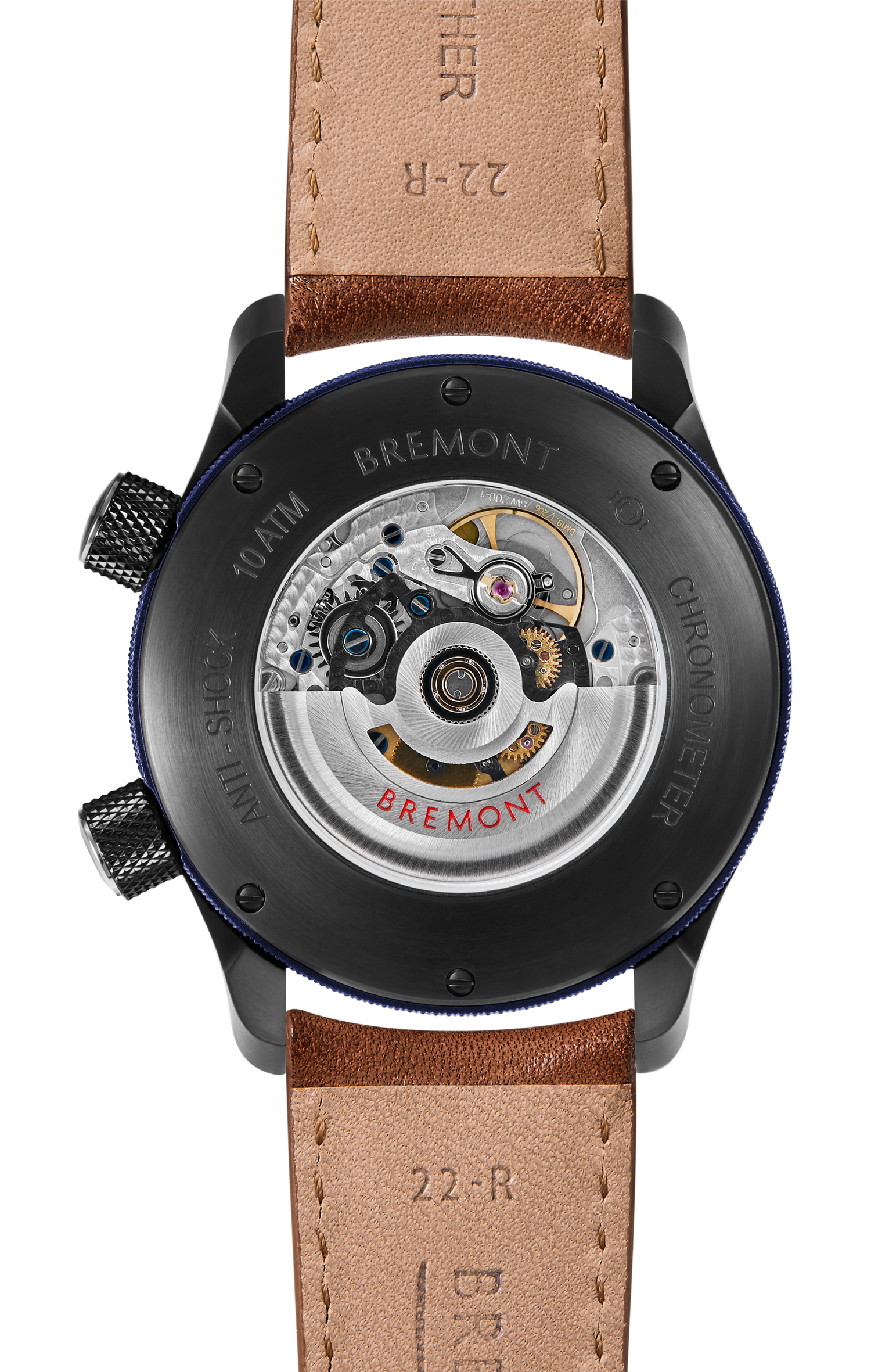 Bremont Watch Company Configurator MBII Custom DLC, Blue Dial with Dark Blue Barrel & Open Case Back