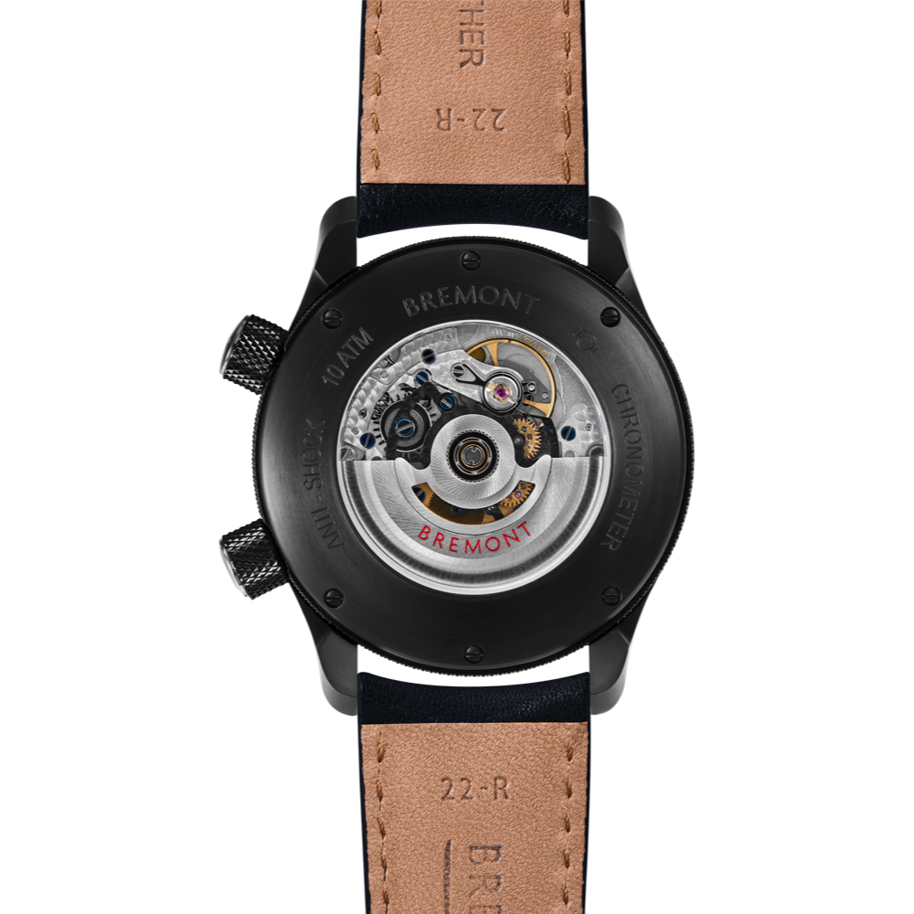 MBII Custom DLC, Black Dial with Jet Barrel & Open Case Back