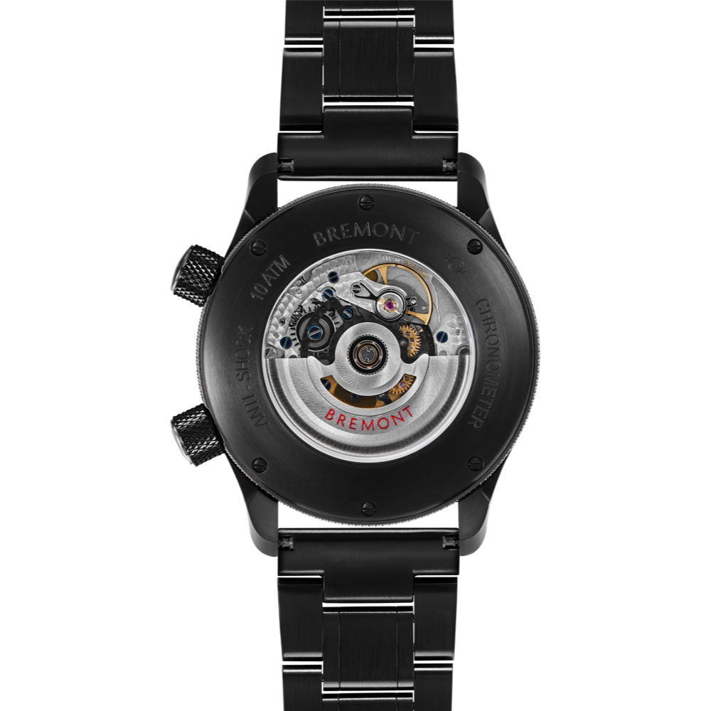 MBII Custom DLC, Black Dial with Titanium Barrel & Open Case Back