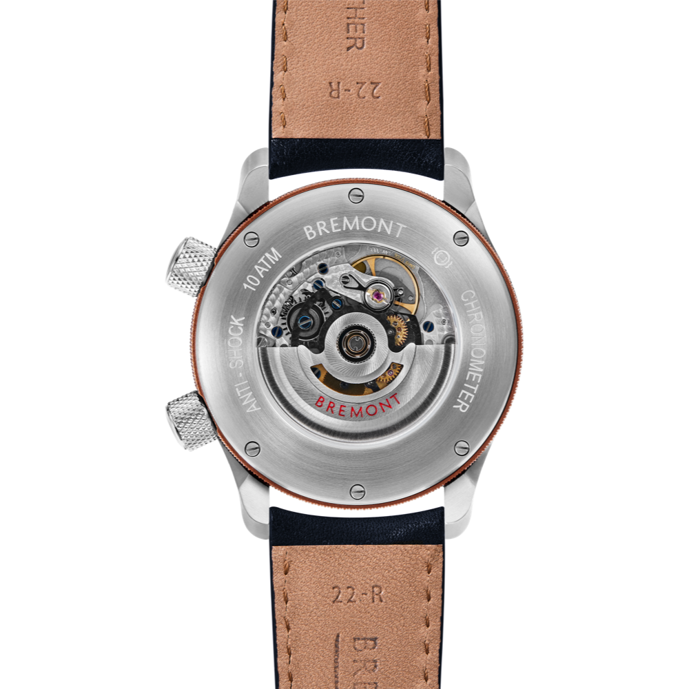 MBII Custom Stainless Steel, White Dial with Bronze Barrel & Open Case Back