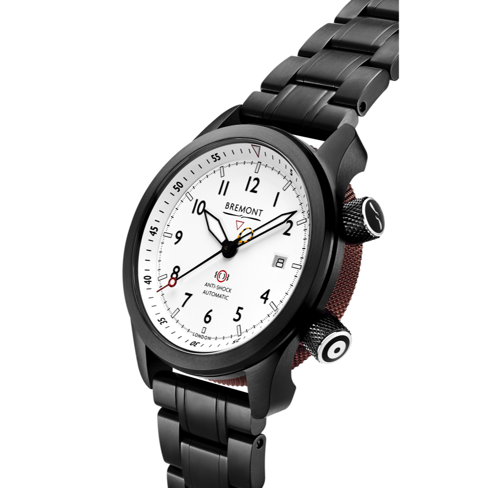 MBII Custom DLC, White Dial with Anthracite Barrel & Open Case Back