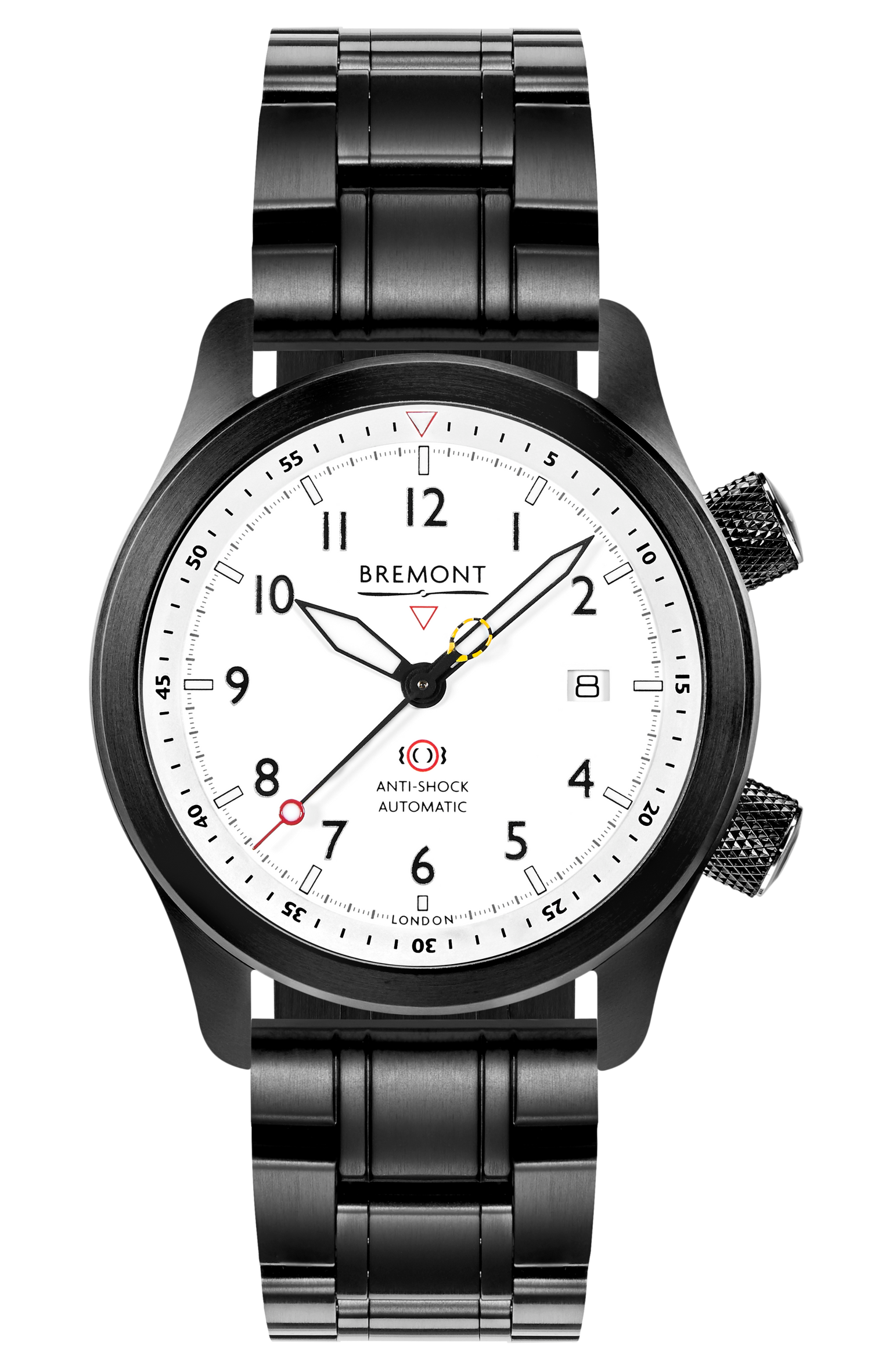 Bremont Watch Company Configurator DLC Strap / Regular / Deployment Clasp MBII Custom DLC, White Dial with Dark Blue Barrel & Open Case Back