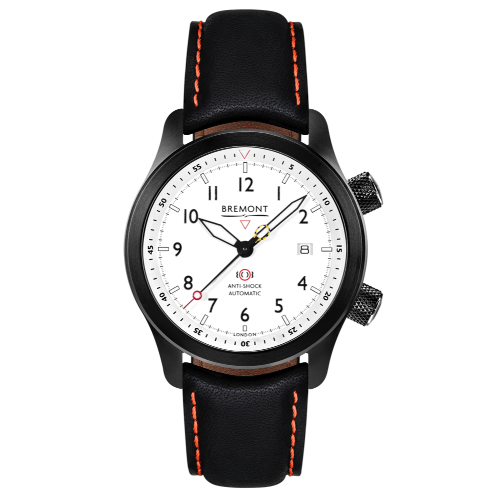 MBII Custom DLC, White Dial with Orange Barrel & Open Case Back