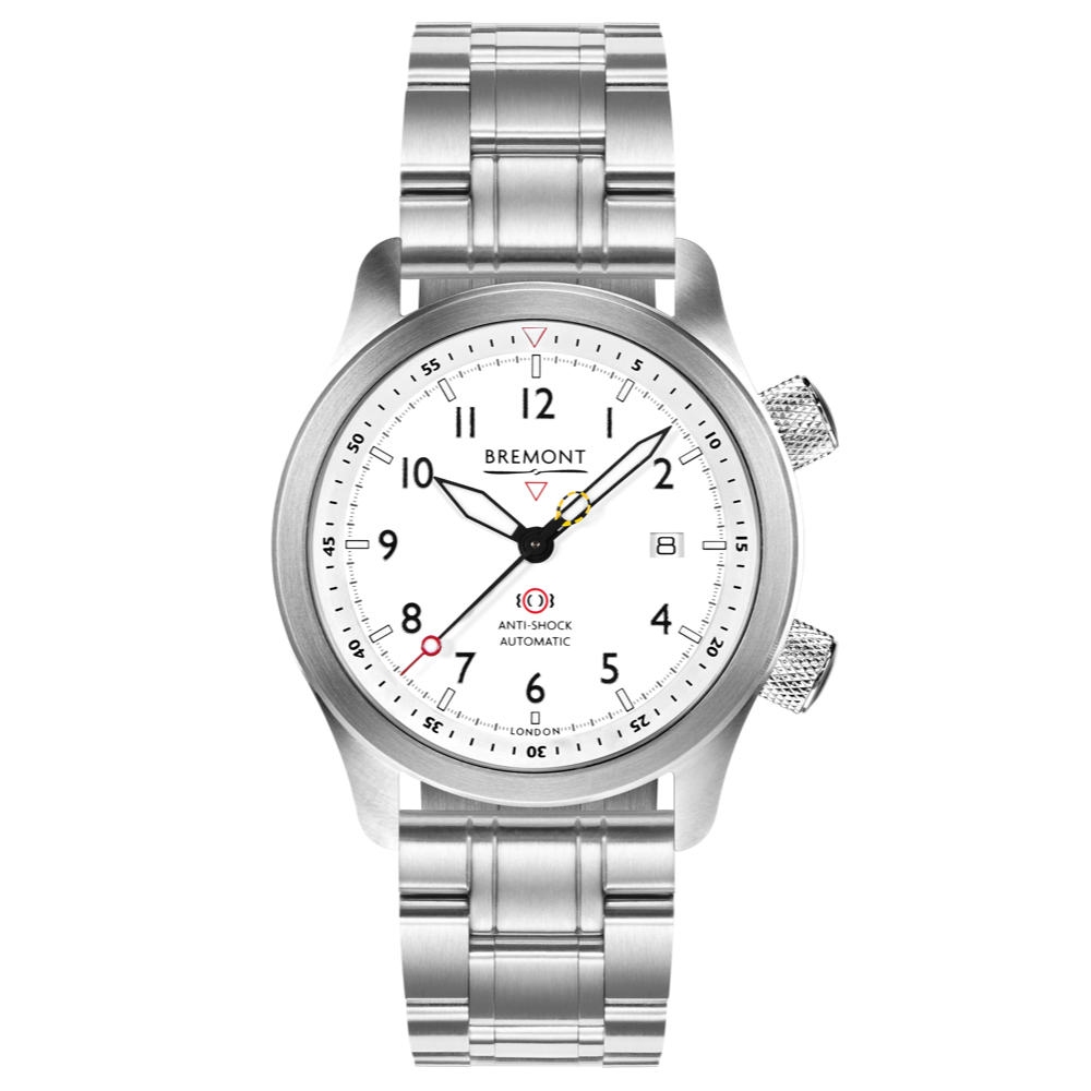MBII Custom Stainless Steel, White Dial with Anthracite Barrel & Open Case Back