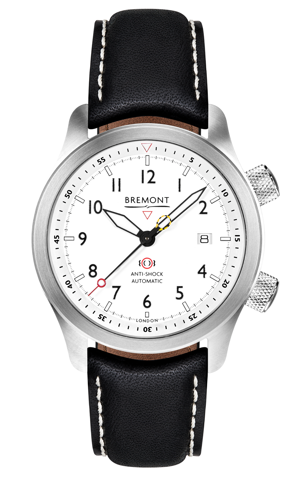 Bremont Watch Company Configurator MBII Custom Stainless Steel, White Dial with Dark Blue Barrel & Open Case Back