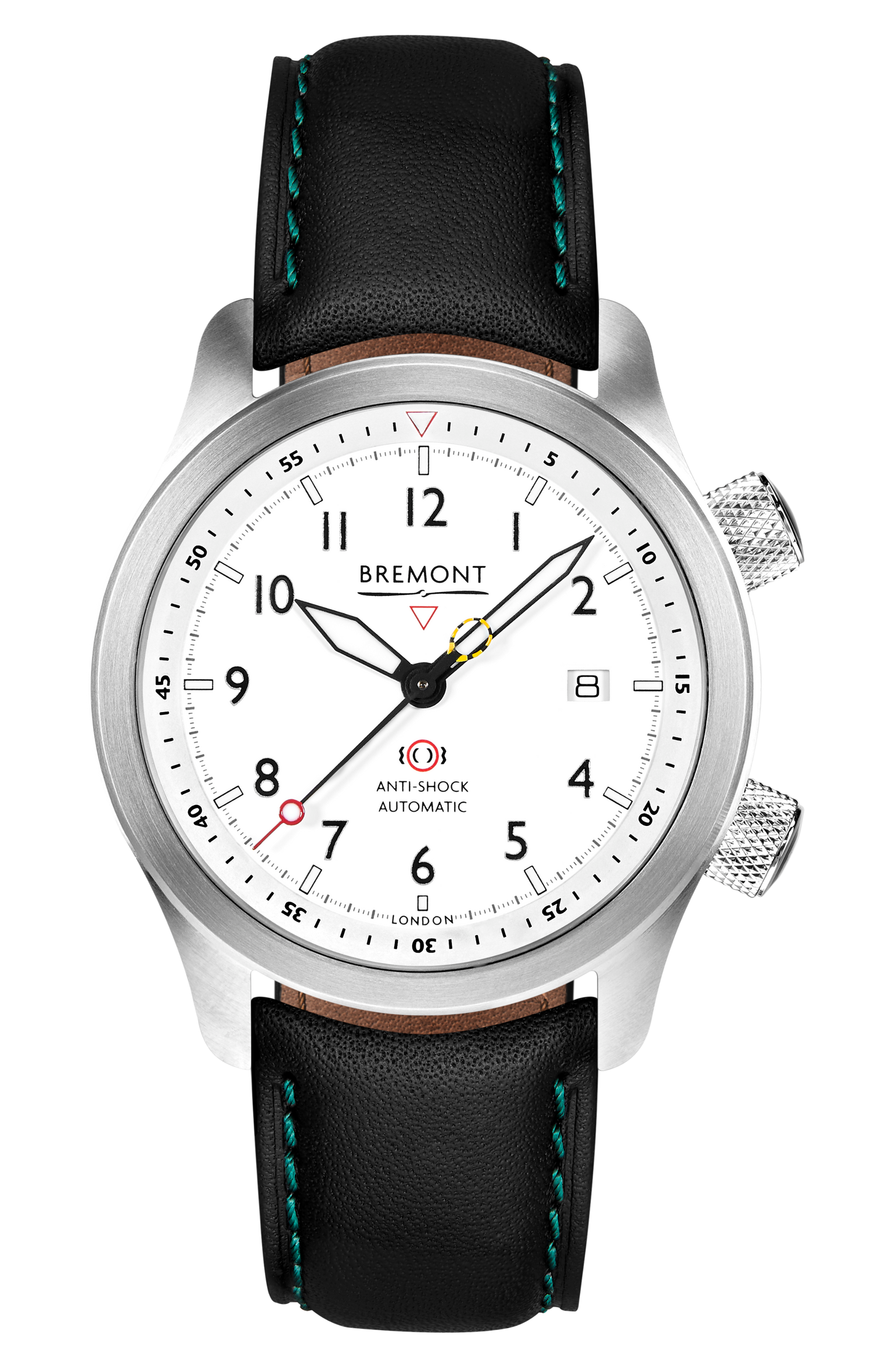 Bremont Watch Company Configurator MBII Custom Stainless Steel, White Dial with Dark Blue Barrel & Open Case Back